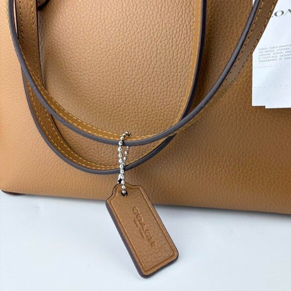 Coach CT859 Small City Tote Bag in Light Saddle - Picture 4 of 6